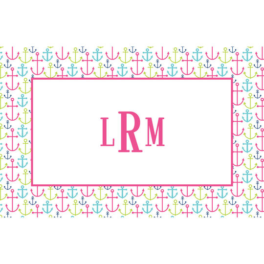 Pink Happy Anchors Placemats